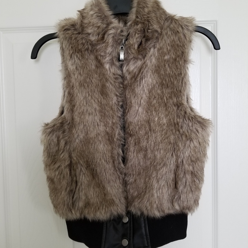 Faux fur vest